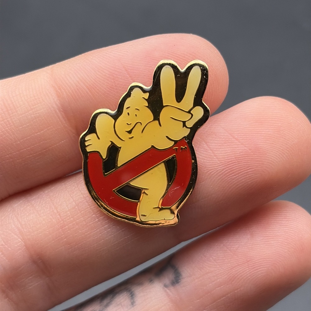 Vintage Ghostbusters II Ghost Logo Lapel Hat‎ Pin